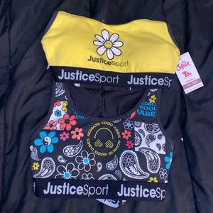 Justice 2pack sports bras